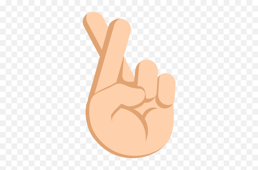 Hand With Index And Middle Fingers Crossed Tone 2 Emoji,Reversed Hand Emoji
