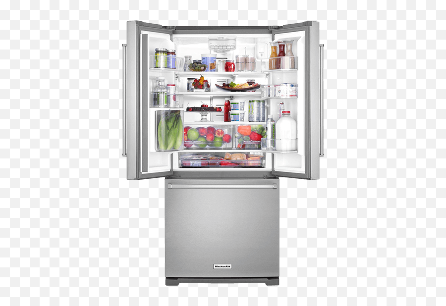 Kitchenaid 20cuft French Door Refrigerator With Water And Ice Dispenser - Krff300ess Kitchenaid French Door Fridge Emoji,Wine Emotion Wine-dispensing System