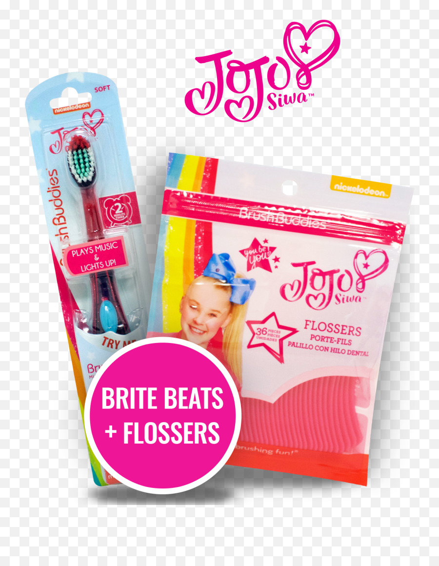 Jojo Siwa Brite Beatz Flossers Combo U2013 Brush Buddies - Makeup Tool Emoji,Jojo Emoji