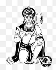 Download Hd Brahmarishi Vishvatma Bawra Books Png Freeuse - Hanuman Ji Clipart Png Emoji,Emoji Book Png White Outline