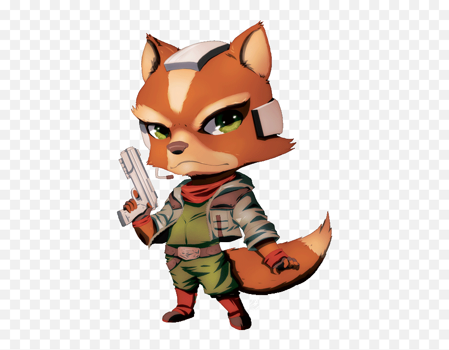 Top Star Fox Stickers For Android Ios - Star Fox Transparent Gif Emoji,Is There A Fox Emoji