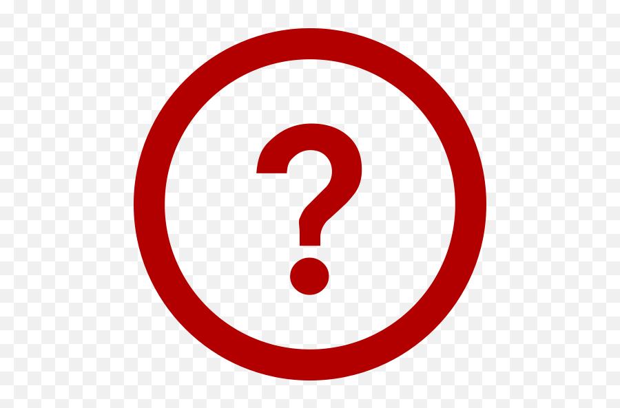 Signo De Interrogacion Rojo Png Emoji,Signo Verificación Emoticon