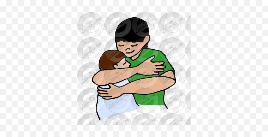 Hug Picture For Classroom Therapy Use - Great Hug Clipart Emoji,Hug & Kiss Emoticon On Facebook