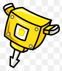 Gold Puffleu0027s Gold Jackhammer Club Penguin Online Wiki Emoji,Club Penguin Compatible Emoticon