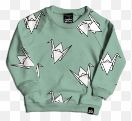 Crane All Over Print Sweatshirt Emoji,Origami Crane Emoji