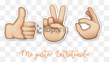 Emoji De Una Mano Png Image - Mano Like,Emoji De Mano
