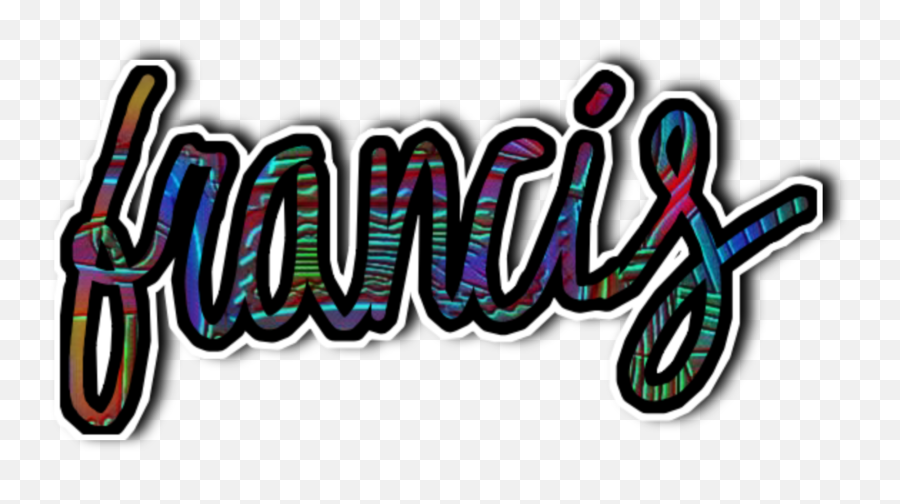 Francis Fran Names Sticker By Lora Gaches - Dot Emoji,Names Of Emoji