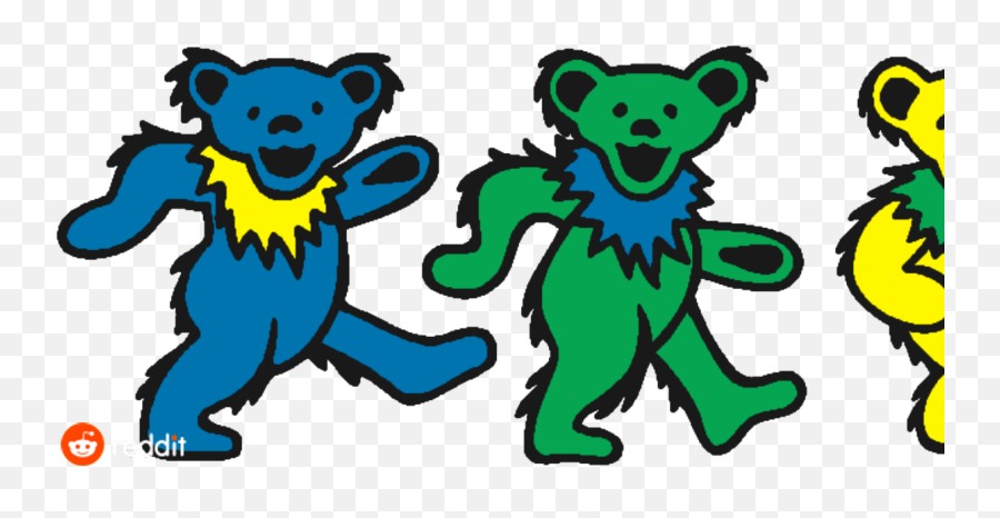 Hd Grateful Dead Bears Transparent Png - Grateful Dead Dancing Bears Emoji,Grateful Dead Emoji For Android