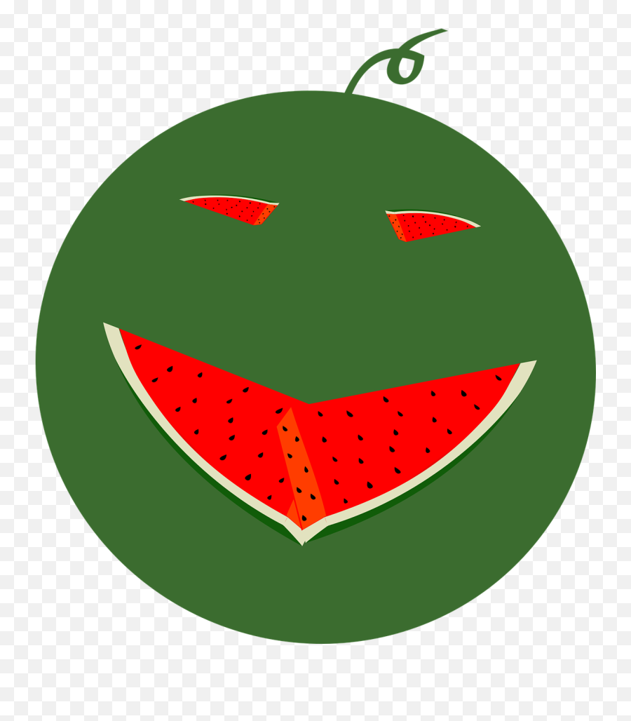 Watermelon Face Fruit Happy Png Picpng - Watermelon Face Png Emoji,Fruit Emoticon