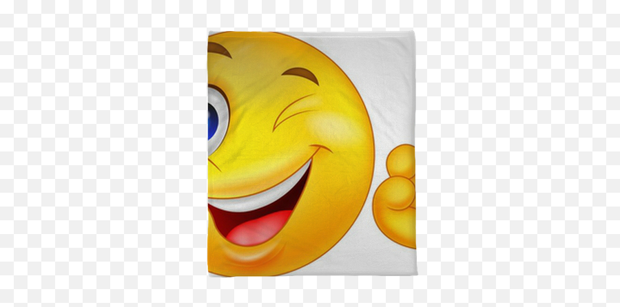 Smiley Emoticon With Ok Sign Plush Blanket U2022 Pixers - We Live To Change Smiley Perfekt Emoji,Wink Smiley Emoji