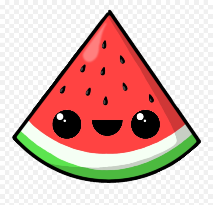 Comida Fruta Sandia Emoji Sticker - Kawaii Watermelon,Emoji Comida