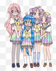 Luckystar Animecore Png Webcore Sticker - Lucky Star Anime Gif Transparent Emoji,Taser Emoji