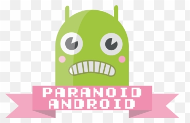 Paranoid Android Em Risco De Fechar A Porta Androidgeek - Paranoid Android Logo Png Emoji,Paranoid Emoji