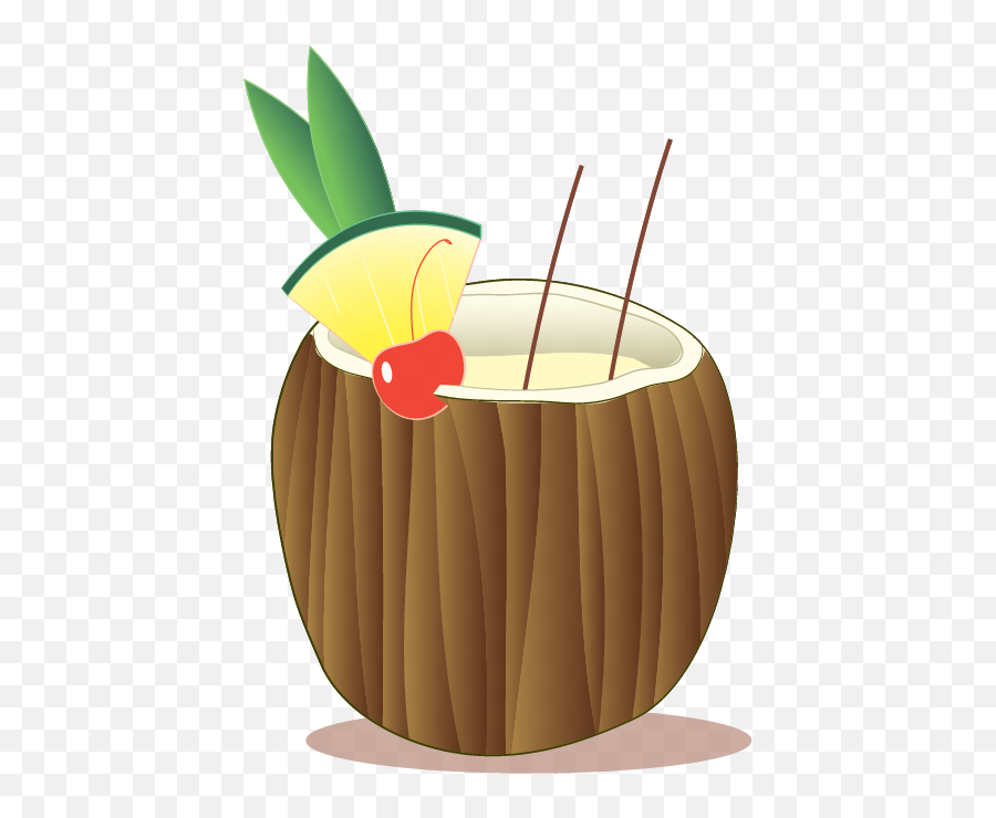 Stock Pina Png Files Clipart - Coconut Pina Colada Clipart Emoji,Pina Colada Emoji