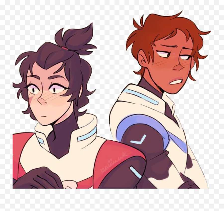 Klance Ship Voltron Vld Keith Lance Sticker By Rin - Keith X Lance Ponytail Emoji,Voltron Emojis