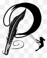 Letters P Pen Sticker By Mashuri Azman Shah - Ink Emoji,Quill Pen Emoji