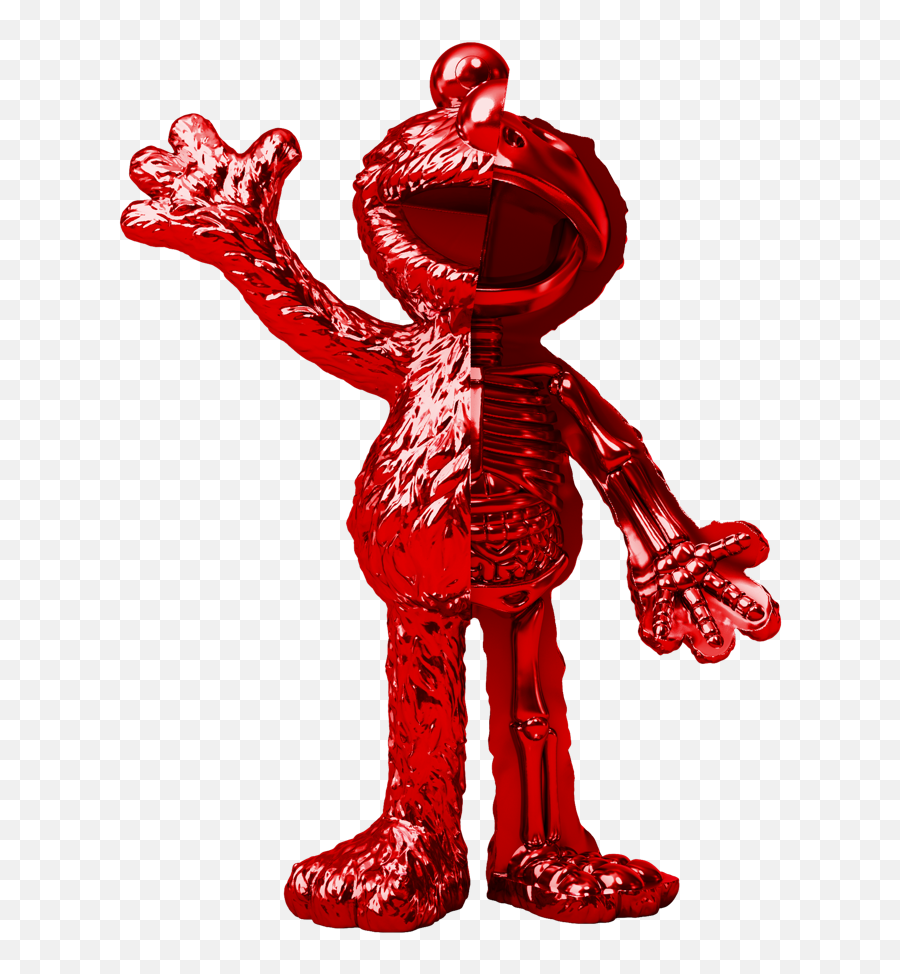 Xxray Plus Elmo Chrome Red Edition - Mighty Jaxx Sesame Street Hidden Emoji,Smash Characters Deviant Art Emoticon