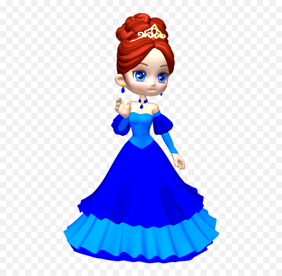 Princess In Blue Poser Clipart By Clipartcotttage On - Clipartix Princess Clipart Emoji,Facebook Emojis People Turban