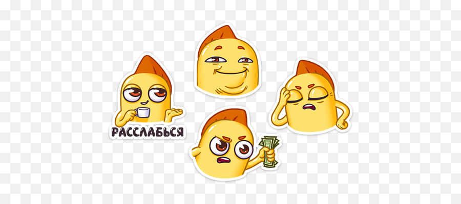 Download Set Of Stickers Snappy Vk Free - Happy Emoji,Vk Emoticon