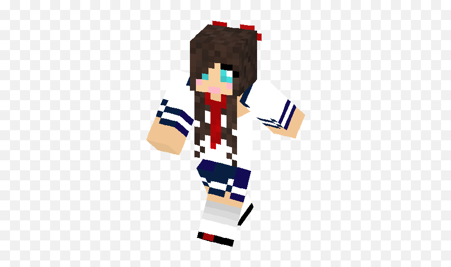 Japanese School Girl Skin Minecraft Skins - Fictional Character Emoji,Minecraft Skin Japanese Emoticon