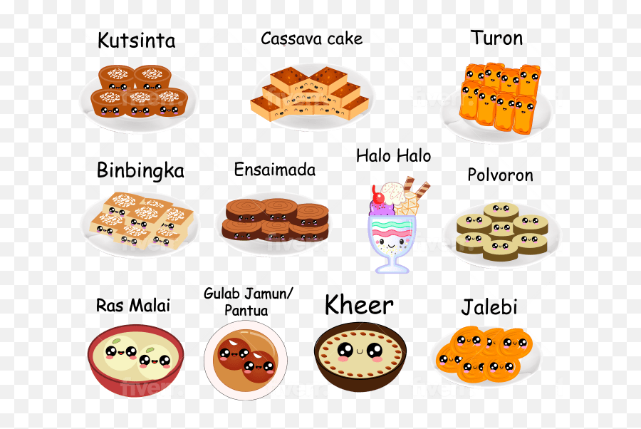 Design Cut Food Stickers Emojis Character - Happy,Food Emojis