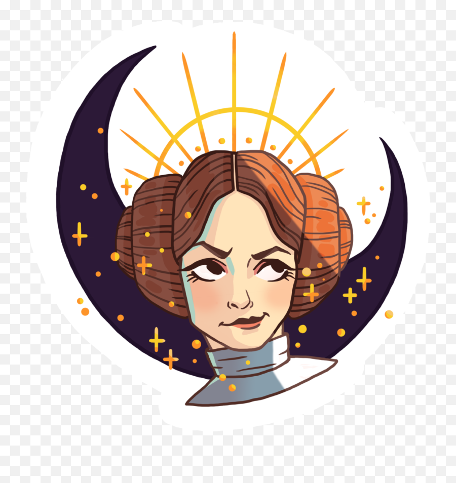 Leia Star Wars - Star Wars Stickers Png Emoji,Facebook Star Wars Emoticon