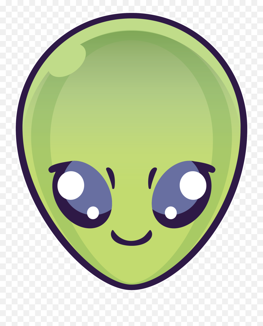 Gufu The Alien - Happy Emoji,Alien Green Facebook Emoticon