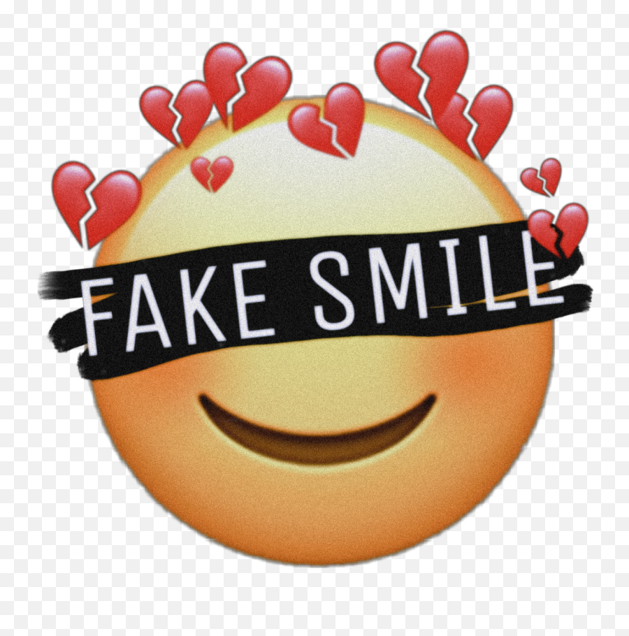 Discover Trending Fake - Smile Stickers Picsart Happy Emoji,Smile Text Emoji