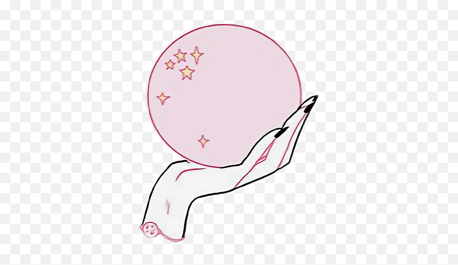 Witch Wicca Ball Crystal Kawaii Sticker By Elora - Girly Emoji,Emojis That Can Be Used For Wiccans