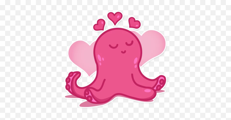 Octopus Emoji Stickers By Mohamed Taoufik - Girly,Large Emoji Stickers