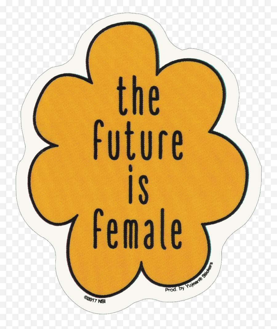 The Future Is Female - Future Is Female Sticker Png Clipart Dot Emoji,Future Face Emotion Graphics