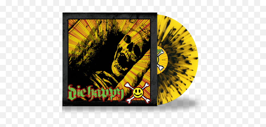 Products U2013 Tagged Die Happy U2013 Roxx Records - Yellow Black Splatter Vinyl Emoji,Dance/shout-worship Emoticon