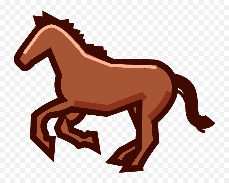 Horse Emoji Clipart - Mustang Emoji,Pictures Of Emojis That Look Like Horses