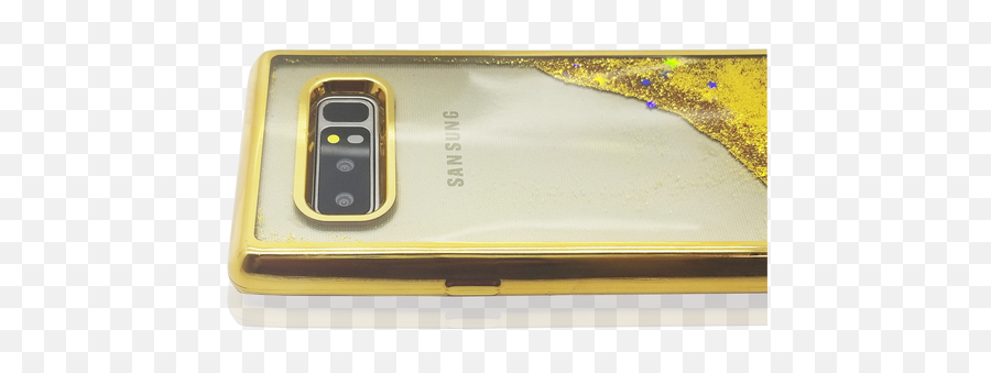 Samsung Galaxy Note 8 Mm Electroplated Water Glitter Case With Stars Gold - Portable Emoji,How To Get New Emojis On Samsung Note 5