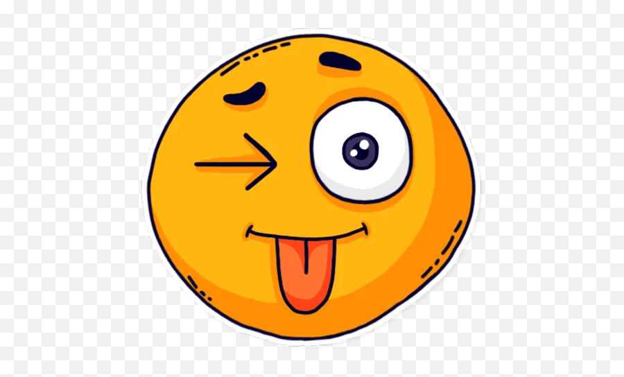 Smiley Stickers - Live Wa Stickers Wide Grin Emoji,Kawaii Drool Emoticon