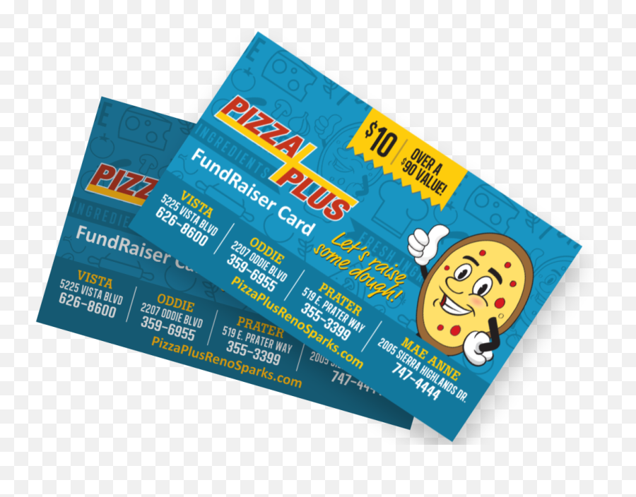 Pizza Plus Fundraiser Cards - Happy Emoji,Pizza Express Emoticons Cards