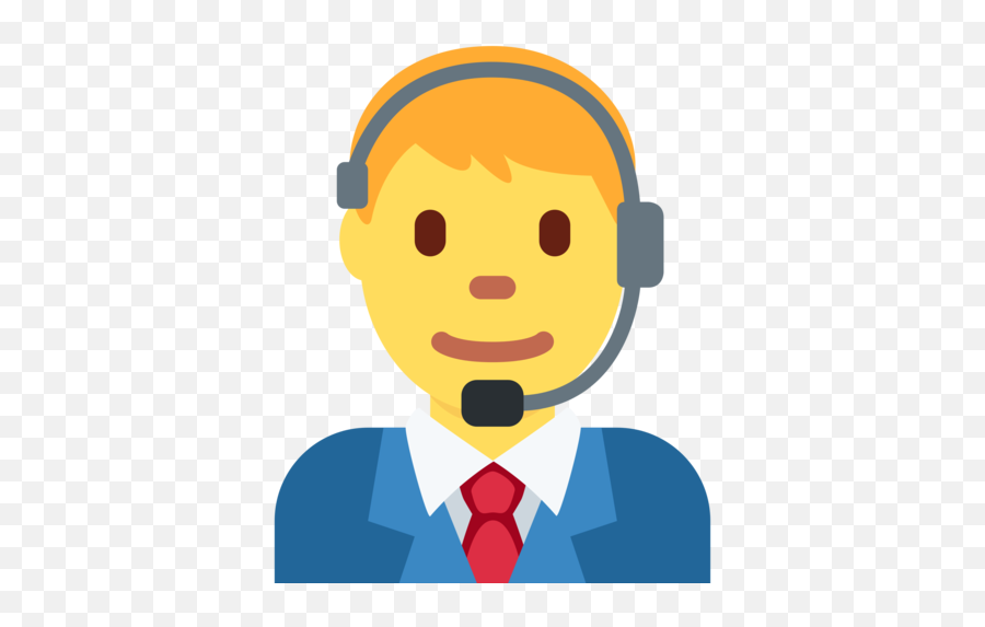 Man Office Worker Emoji - Emoji Secretario,Business Boy Emoji