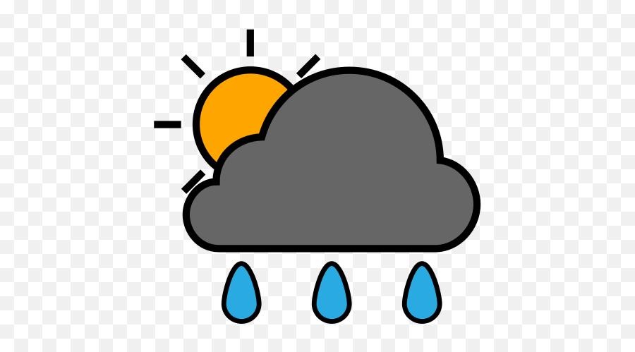Heavy Rain Day Weather Free Icon Of Weather Emoji,Raining Love Emoticons