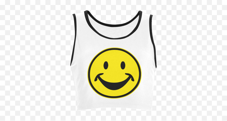 Funny Yellow Smiley For Happy People Womenu0027s Crop Top Emoji,Gray White Tuxedo Cat Emoji