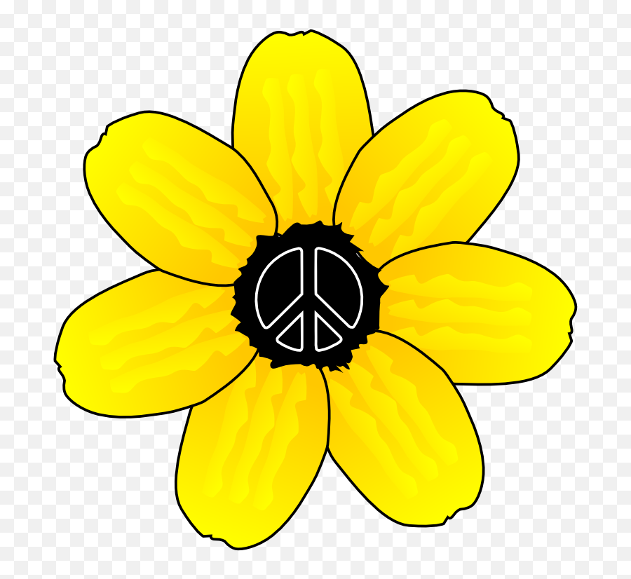 Peace Symbol Peace Sign Flower 27 Coloring Book Colouring Emoji,Black Flower Emoticon