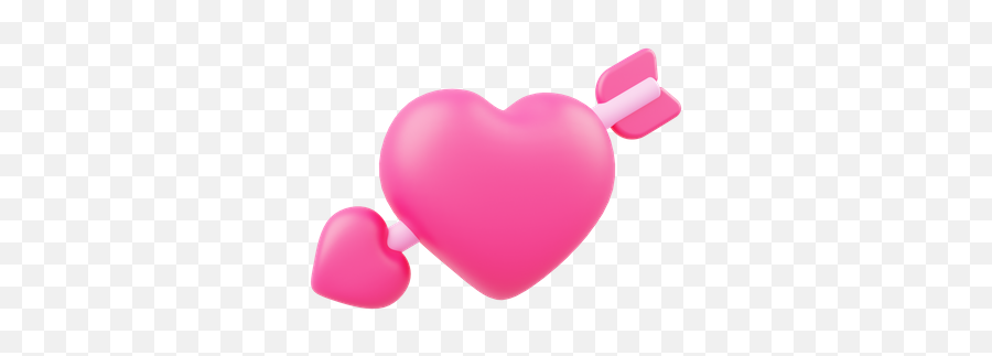 Premium Cupid Heart 3d Illustration Download In Png Obj Or Emoji,Cupid Heart Emoji