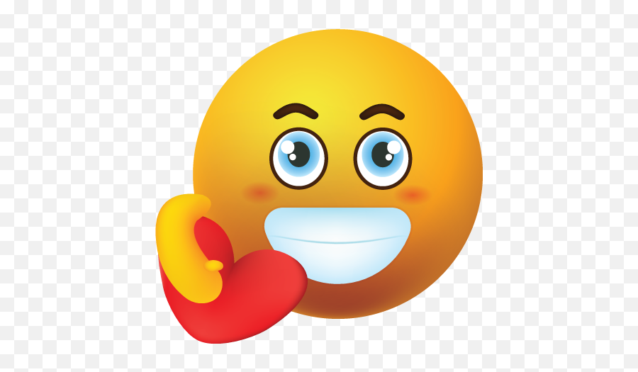 Graphicarena Emoji,Hand Over Heart Emoji