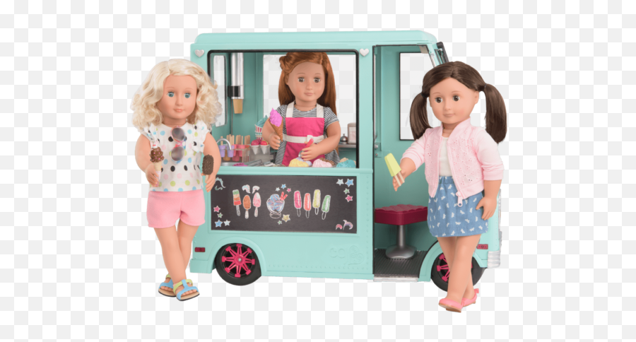 Sweet Stop Ice Cream Truck - Ice Cream My Life Dolls Accessories Emoji,American Girl Doll Emoji Room