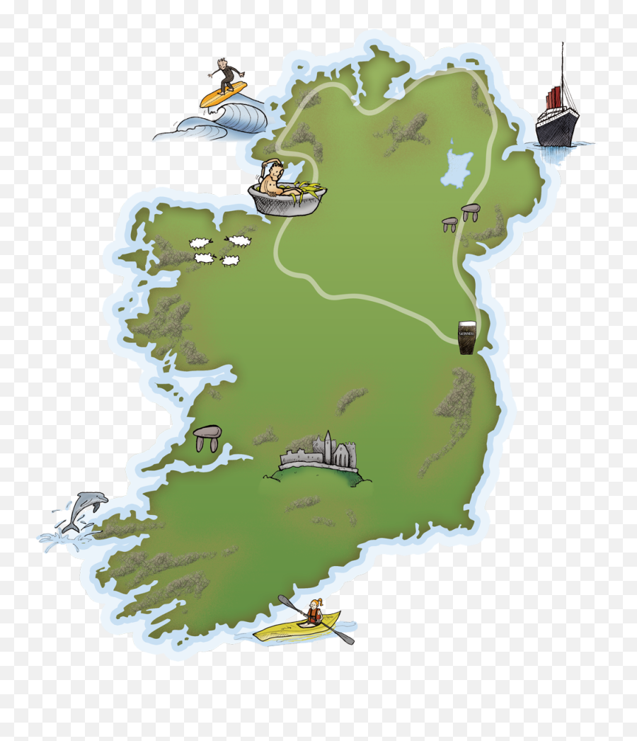 Irish Clipart Map Irish Map Transparent Free For Download - Norse Gaels Emoji,Northern Irish Flag Emoji
