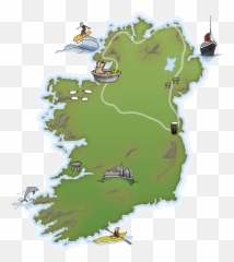 Irish Clipart Map Irish Map Transparent Free For Download - Norse Gaels Emoji,Northern Irish Flag Emoji