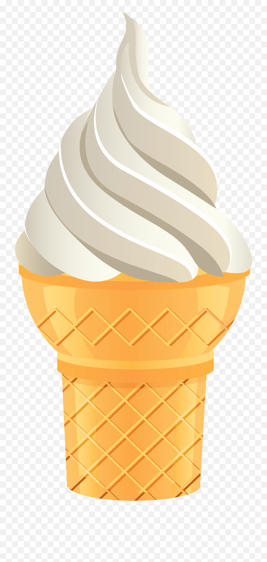 Vanilla Ice Cream Cone Png Transparent - Transparent Background Ice Cream Cone Transparent Emoji,Chocolate Ice Cream Emoji