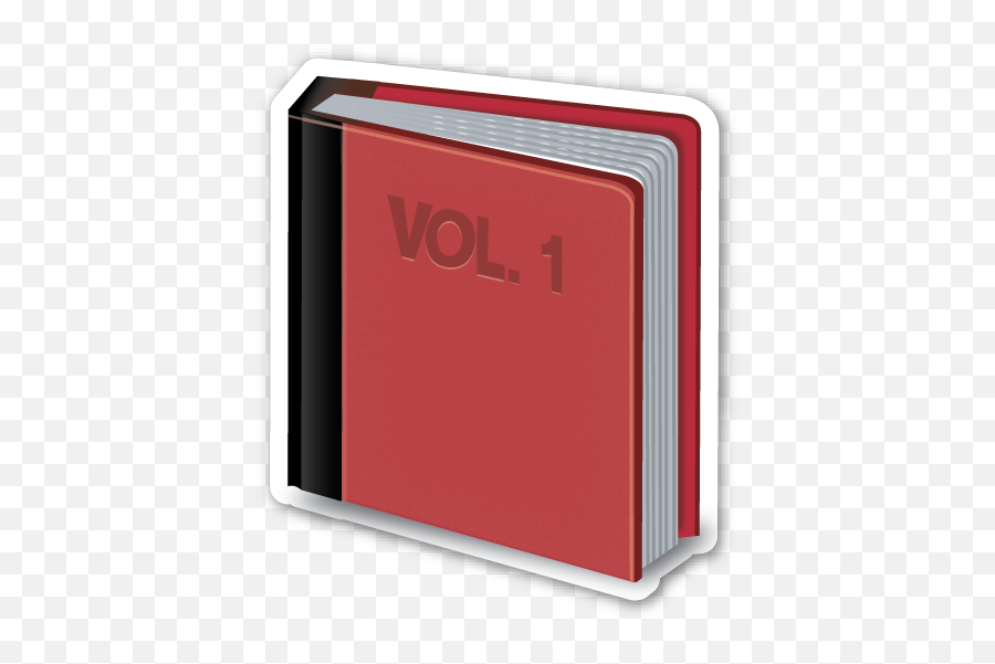 Download Closed Book - Book Vol 1 Emoji No Png,Books Emoji Png