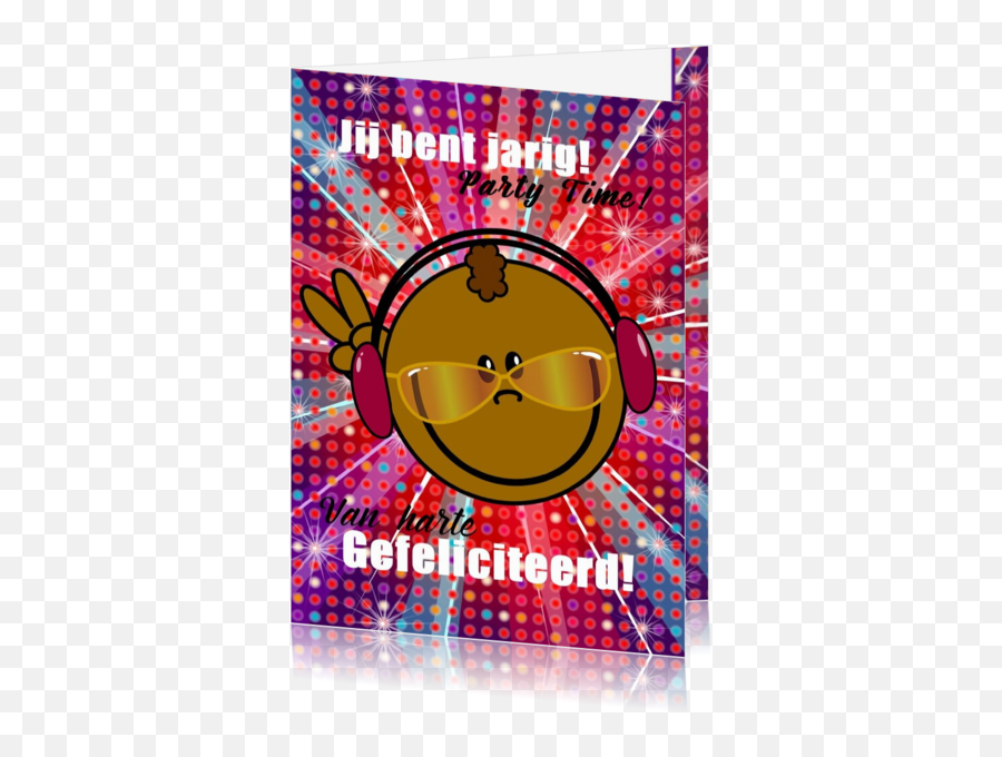 Verjaardagskaart Kind Dj Feest Hbr17031502v Kaartjepostennl - Dj Verjaardagskaart Emoji,Uitleg Emoticons