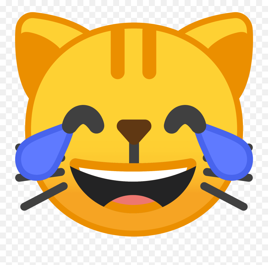 De Gato Com Lágrimas De Alegria Emoji - Emoji,Emoticon Chorando De Rir