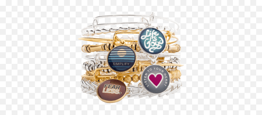 Accessories Life Is Good Charm Bangle - Solid Emoji,Emoji 4 Bracelets